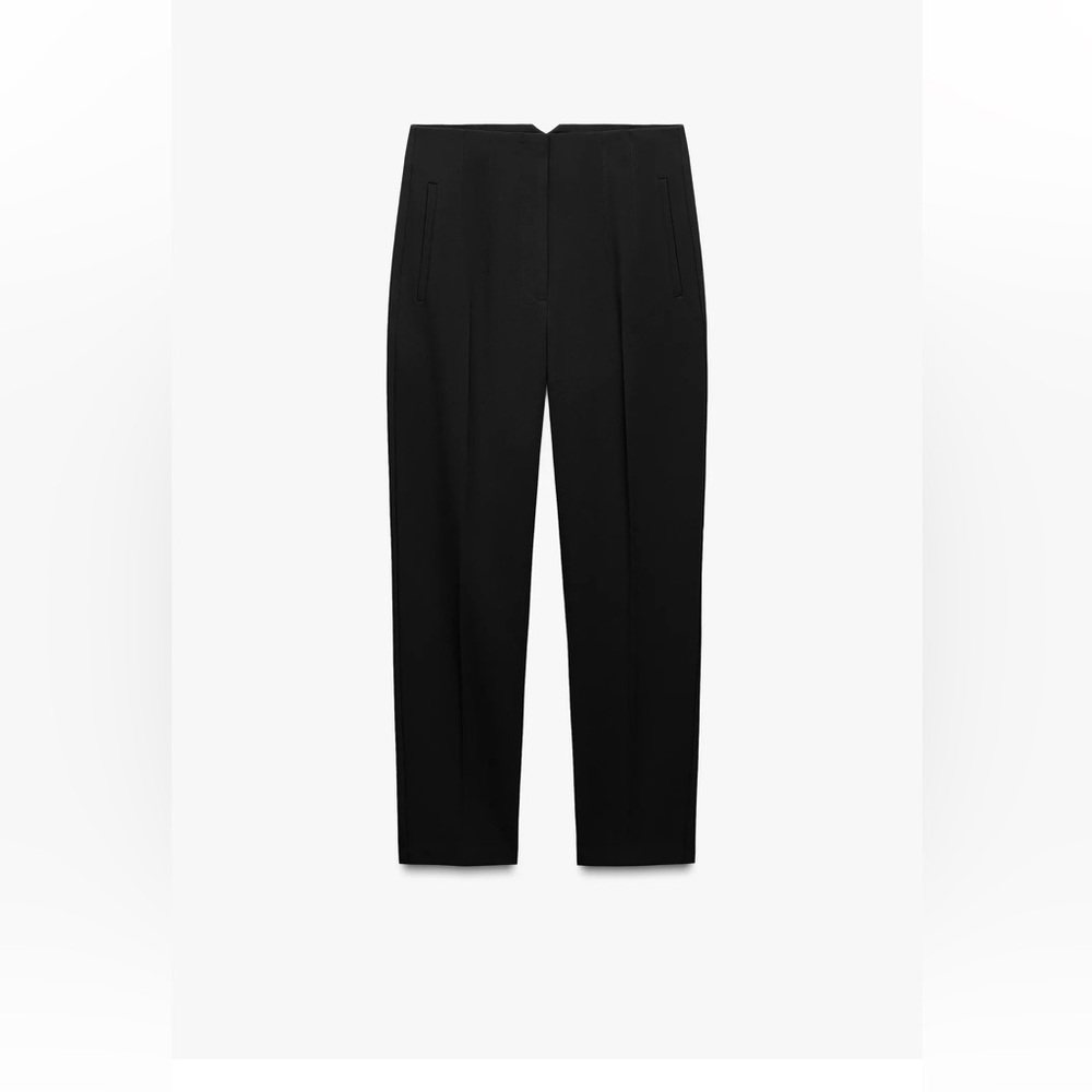 Zara high waisted pants black